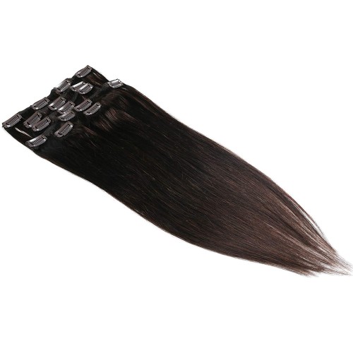 Prodlužování vlasů a účesy - Clip in vlasy 51 cm lidské – Remy 70 g - odstín 2