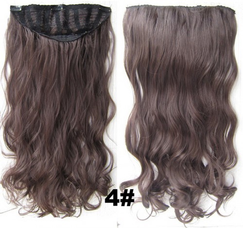 Prodlužování vlasů a účesy - Clip in pás vlasů - Jessica 60 cm vlnitý - odstín 4
