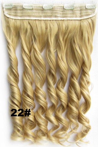 Prodlužování vlasů a účesy - Clip in pás vlasů - lokny 55 cm - odstín 22