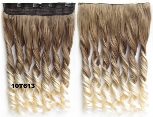 Prodlužování vlasů a účesy - Clip in pás - lokny - ombre - odstín 10 T 613