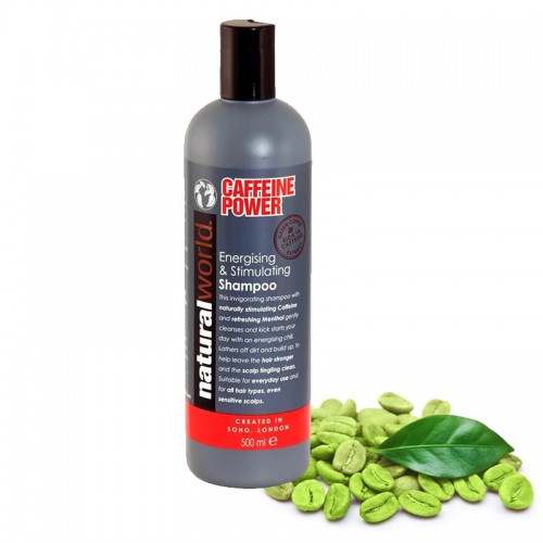Krása - Natural World Caffeine Power vlasový šampon, 500 ml