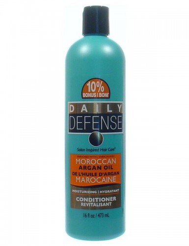 Prodlužování vlasů a účesy - Daily Defence vlasový kondicioner s arganovým olejem, 473 ml