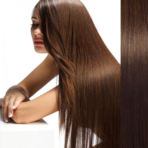 Prodlužování vlasů a účesy - Clip in vlasy lidské – Remy 125 g - pás vlasů - odstín 6