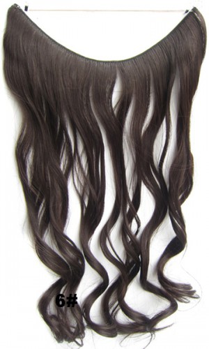 Prodlužování vlasů a účesy - Flip in vlasy - vlnitý pás vlasů 45 cm - odstín 6
