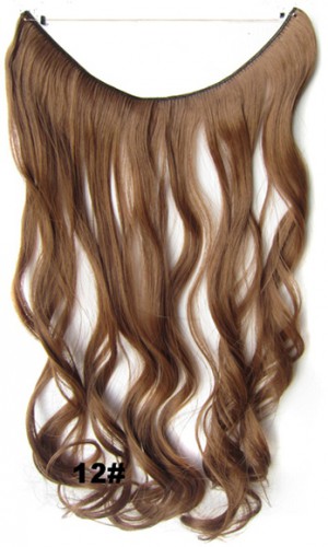Prodlužování vlasů a účesy - Flip in vlasy - vlnitý pás vlasů 45 cm - odstín 12