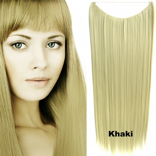 Prodlužování vlasů a účesy - Flip in vlasy - 60 cm dlouhý pás vlasů - odstín Khaki