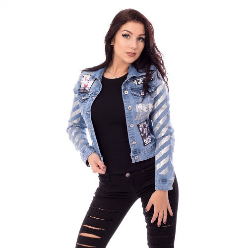 Dámská móda a doplňky - Dámská jeans bunda Paris