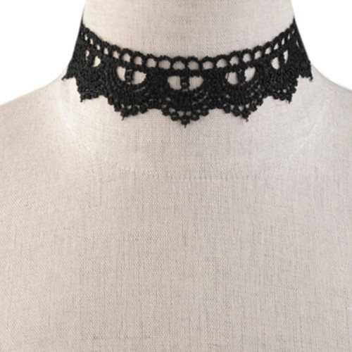 Dámská móda a doplňky - Náhrdelník choker - krajkový