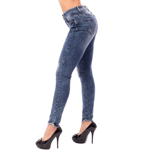 Dámská móda a doplňky - Dámské jeans s potiskem hvězd