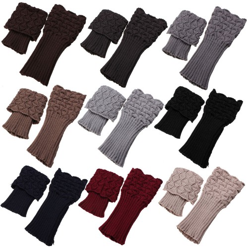 Dámská móda a doplňky - Pletené návleky na nohy do kozaček 2 v 1