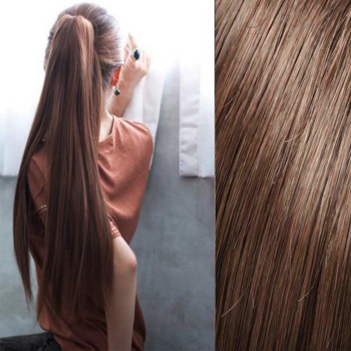 Prodlužování vlasů a účesy - Culík, extra dlouhý rovný cop na skřipci 80 cm
