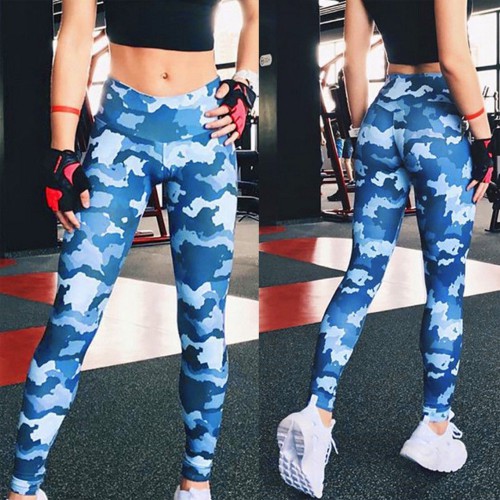 Dámská móda a doplňky - Dámské fitness legíny Camouflage