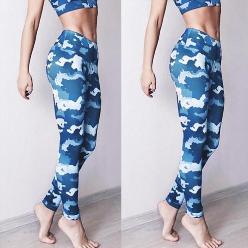 Dámská móda a doplňky - Dámské fitness legíny Camouflage