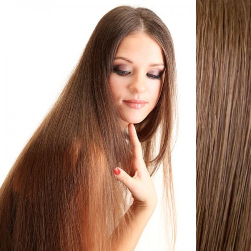 Prodlužování vlasů a účesy - Clip in vlasy 56 cm lidské – Remy 100 g - odstín 6