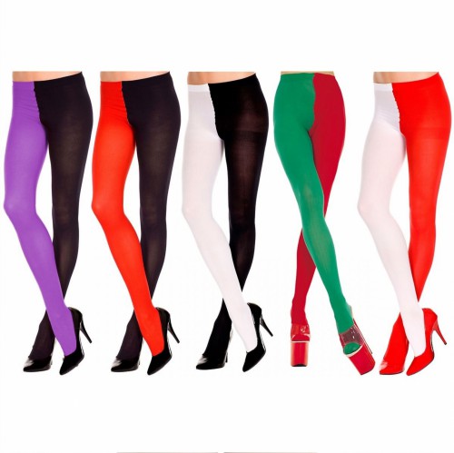 Dámská móda a doplňky - Dámské dvoubarevné punčochy