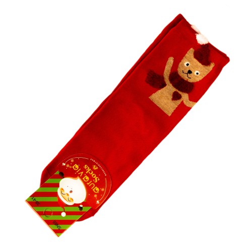 Dámská móda a doplňky - Vánoční ponožky - červené