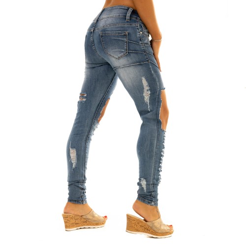 Dámská móda a doplňky - Jeans s aplikací a trháním