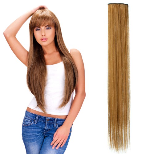 Prodlužování vlasů a účesy - Rovný clip in pásek vlasů v délce 60 cm - odstín I