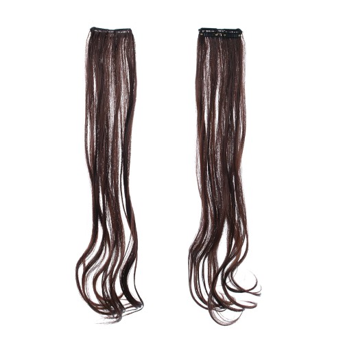 Prodlužování vlasů a účesy - Vlnitý clip in pásek vlasů v délce 55 cm - odstín C