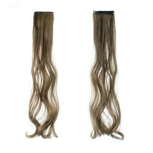 Prodlužování vlasů a účesy - Vlnitý clip in pásek vlasů v délce 55 cm - odstín K