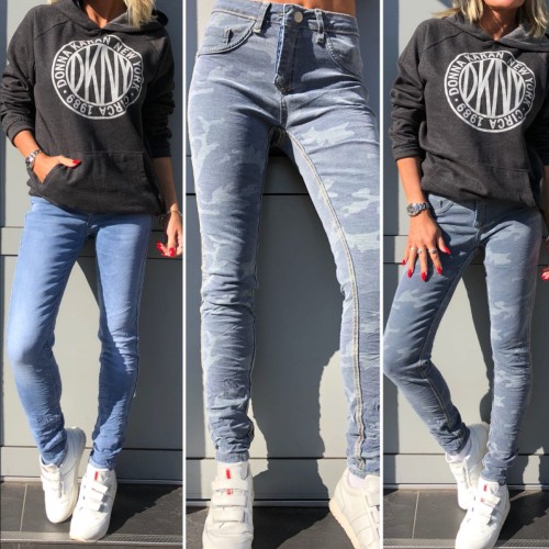 Dámská móda a doplňky - Oboustranné skinny jeans 2v1