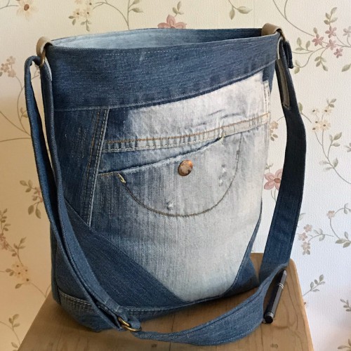 Dámská móda a doplňky - Verato Džínová taška s kapsou