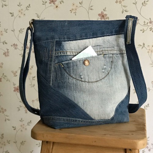 Dámská móda a doplňky - Verato Džínová taška s kapsou