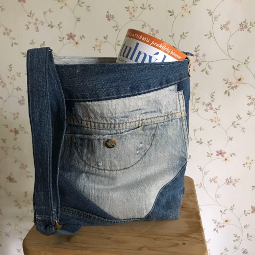 Dámská móda a doplňky - Verato Džínová taška s kapsou