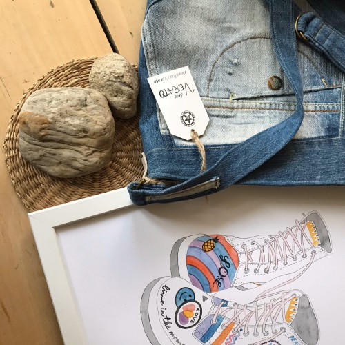 Dámská móda a doplňky - Verato Džínová taška s kapsou