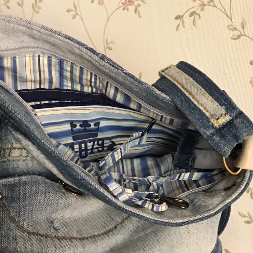 Dámská móda a doplňky - Verato Džínová taška s kapsou