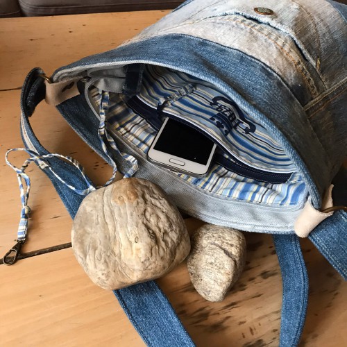 Dámská móda a doplňky - Verato Džínová taška s kapsou