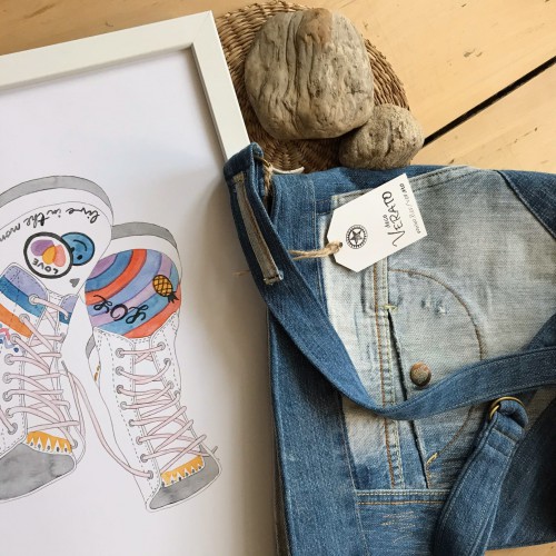 Dámská móda a doplňky - Verato Džínová taška s kapsou