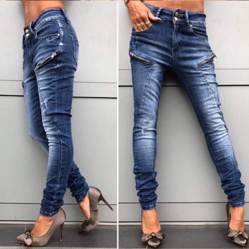 Dámská móda a doplňky - Dámské jeans se zipy