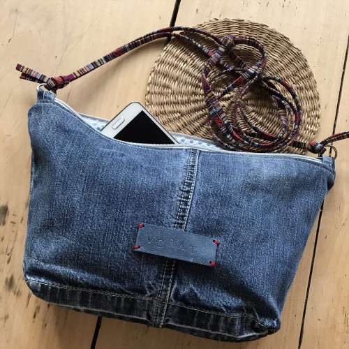 Dámská móda a doplňky - Verato Crossbody kabelka z džínoviny