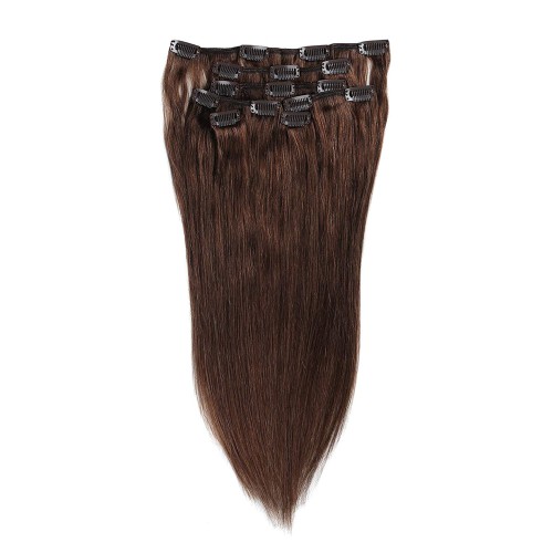 Prodlužování vlasů a účesy - Clip in vlasy 55 cm lidské – Remy 70 g - odstín 4