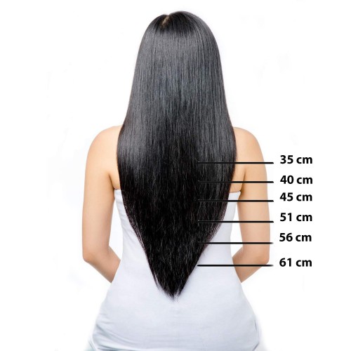 Prodlužování vlasů a účesy - Clip in vlasy 55 cm lidské – Remy 70 g - odstín 8
