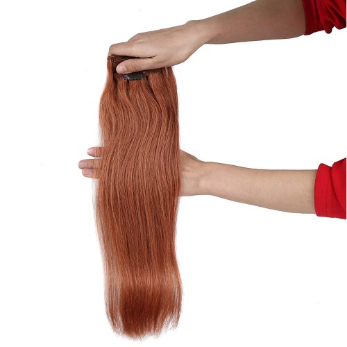 Prodlužování vlasů a účesy - Clip in vlasy 55 cm lidské – Remy 70 g - odstín 30