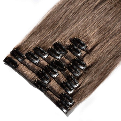 Prodlužování vlasů a účesy - Clip in vlasy 55 cm lidské – Remy 100 g - odstín 6