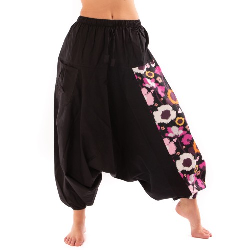 Dámská móda a doplňky - Bumginy Harémové kalhoty Flowers Multicolor