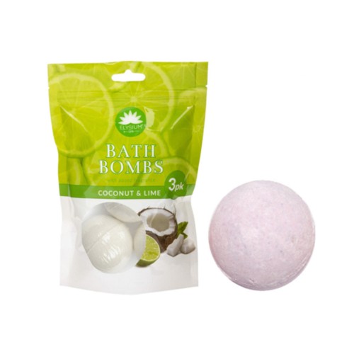 Kosmetika a zdraví - Elysium SPA Šumivé bomby do koupele Coconut-Lime 3x50g koule