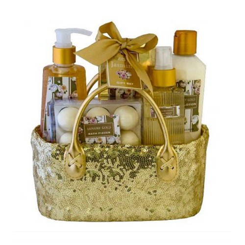 Krása - Salsa Collection Dárková kosmetická sada Gold peony & jasmine, 5 - dílná
