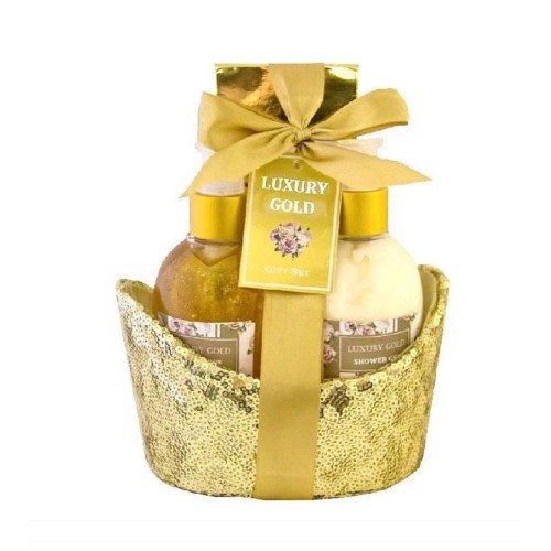 Krása - Salsa Collection Dárková kosmetická sada Gold peony & jasmine,  3 - dílná