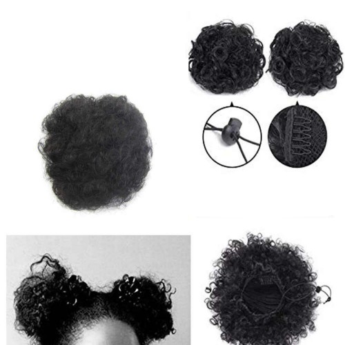 Prodlužování vlasů a účesy - Sada drdolů Puff Afro 15 cm