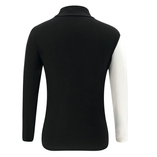 Dámská móda a doplňky - Dámské streetwearové tričko Black & White