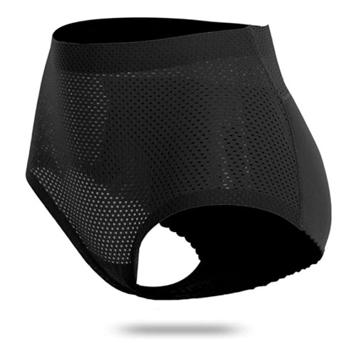 Dámská móda a doplňky - Polstrované push up tvarovací kalhotky se středním pasem černé