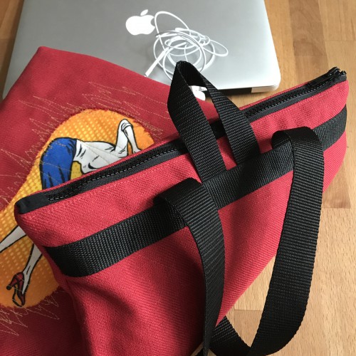 Dámská móda a doplňky - Verato Komiks batoh na laptop - červený