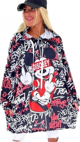 Dámská móda a doplňky - Tunika dámská Mickey red - černá