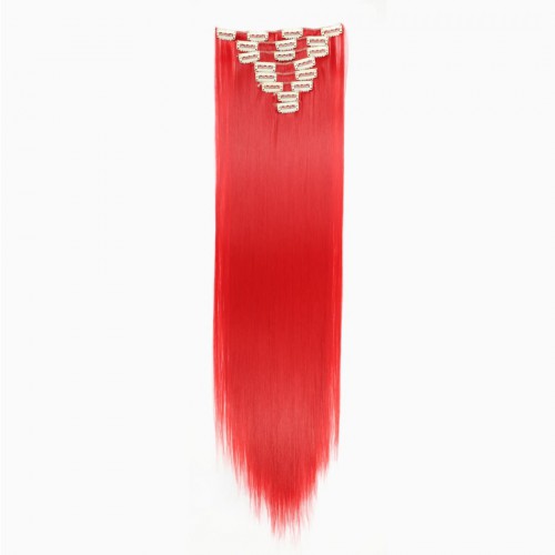 Prodlužování vlasů a účesy - Clip in sada EXCLUSIVE - 63 cm - odstín Red