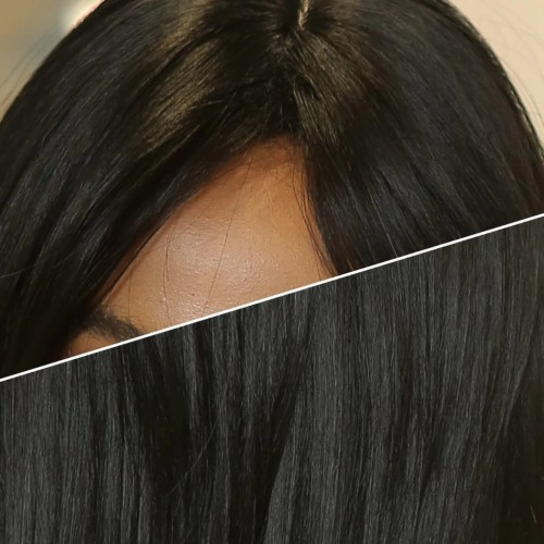 Prodlužování vlasů a účesy - Paruka JANE tmavě hnědá - 45 cm