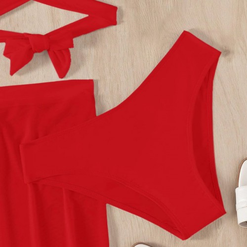 Dámská móda a doplňky - Dámské dvoudílné plavky Cathi Red